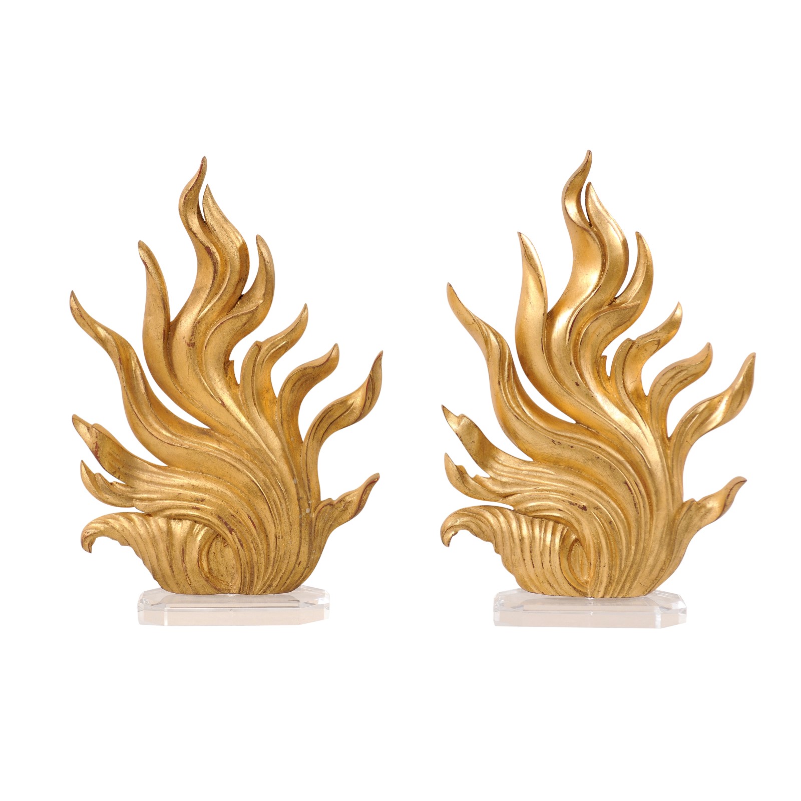 Pair of European Flame Fragments | 1465 | A. Tyner Antiques